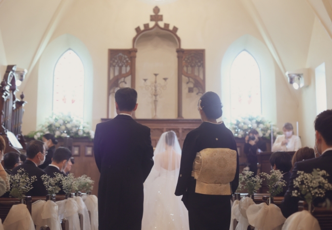 広島の結婚式場 教会での人前式