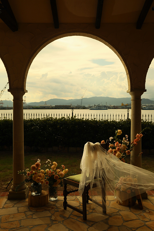 広島の海が見える結婚式　少人数のテーブル