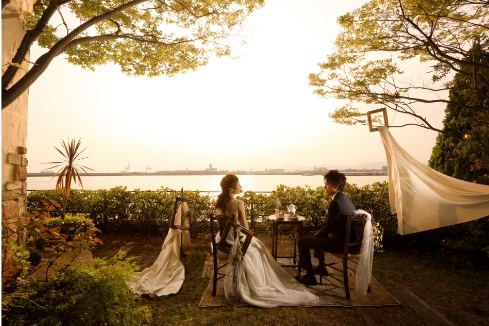広島の結婚式場　プライベートガーデンの写真