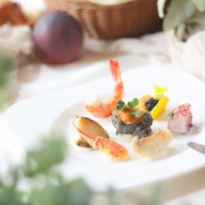 広島の結婚式場 ブライダルフェア 料理の写真