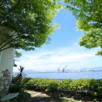 広島の結婚式場 ブライダルフェア 式場から見える海